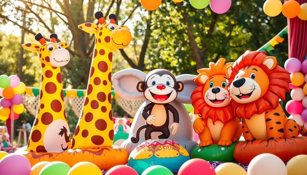 inflatable zoo animals