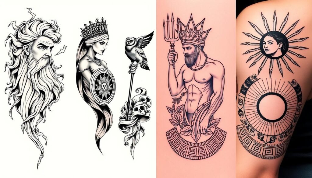 tattoo designs Greek gods