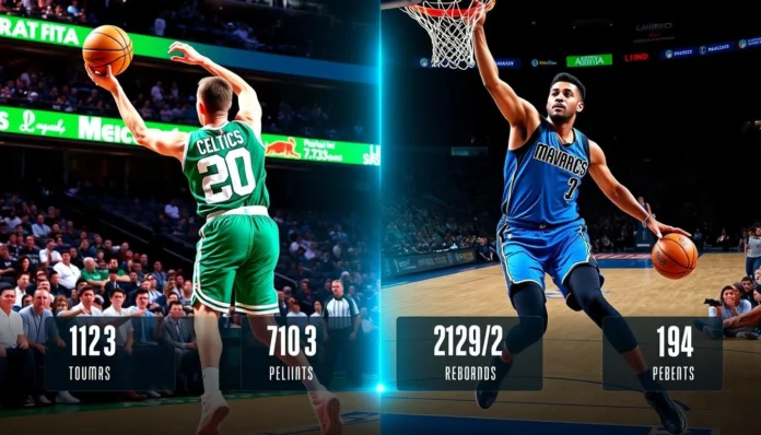 dallas mavericks vs boston celtics match player stats