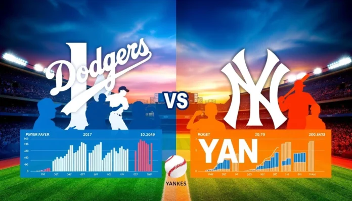 dodgers vs yankees match player stats