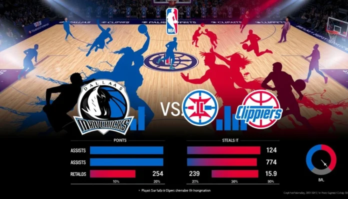 dallas mavericks vs clippers match player stats