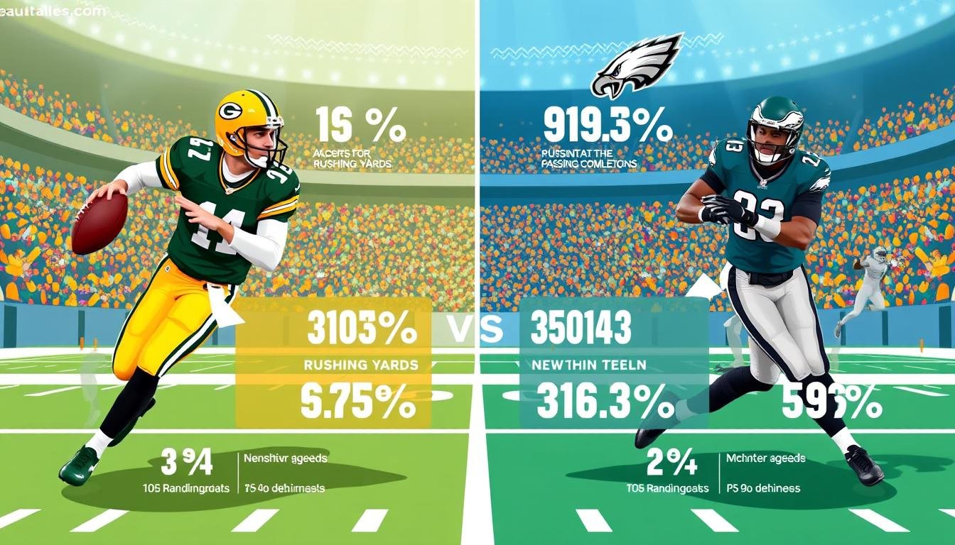 green bay packers vs philadelphia eagles match player stats