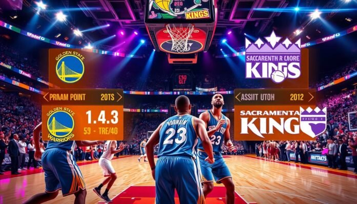 golden state warriors vs sacramento kings match player stats