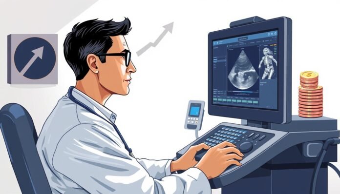 how much does a ultrasound tech make