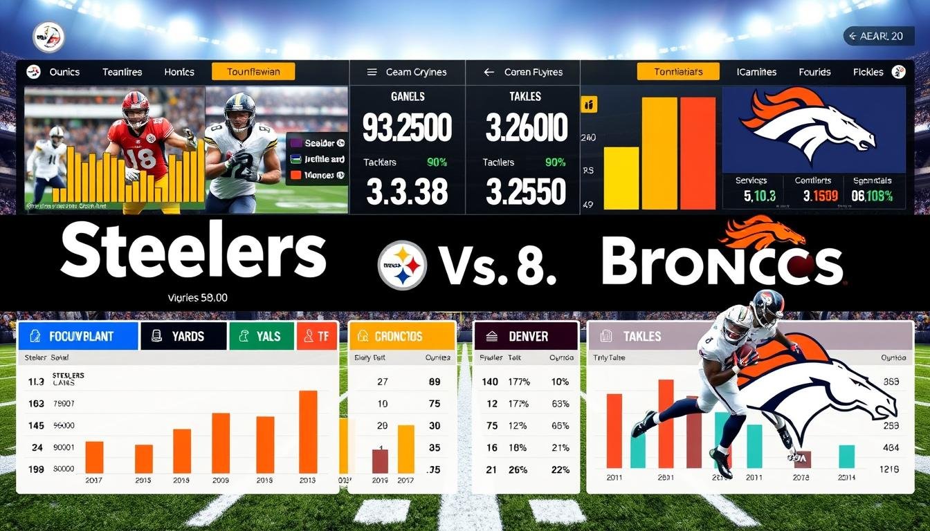 steelers vs denver broncos match player stats