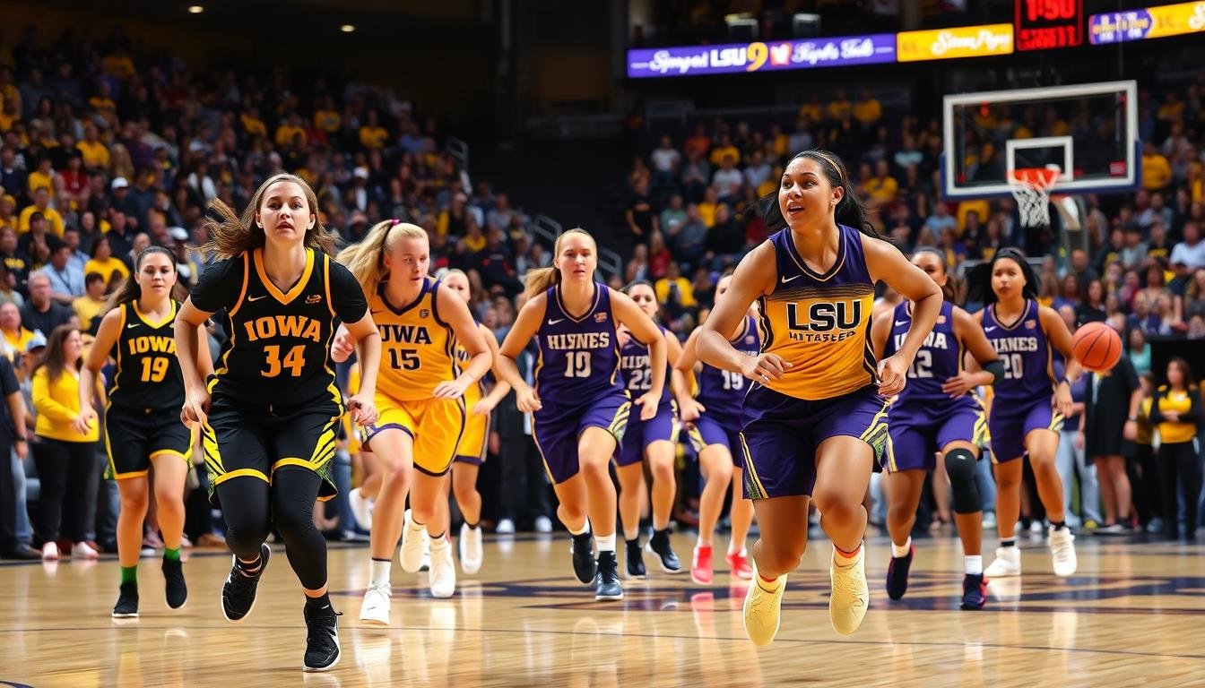 iowa hawkeyes women's basketball vs lsu tigers women's basketball match player stats