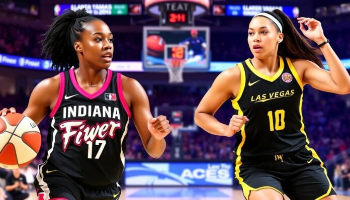 indiana fever vs las vegas aces match player stats